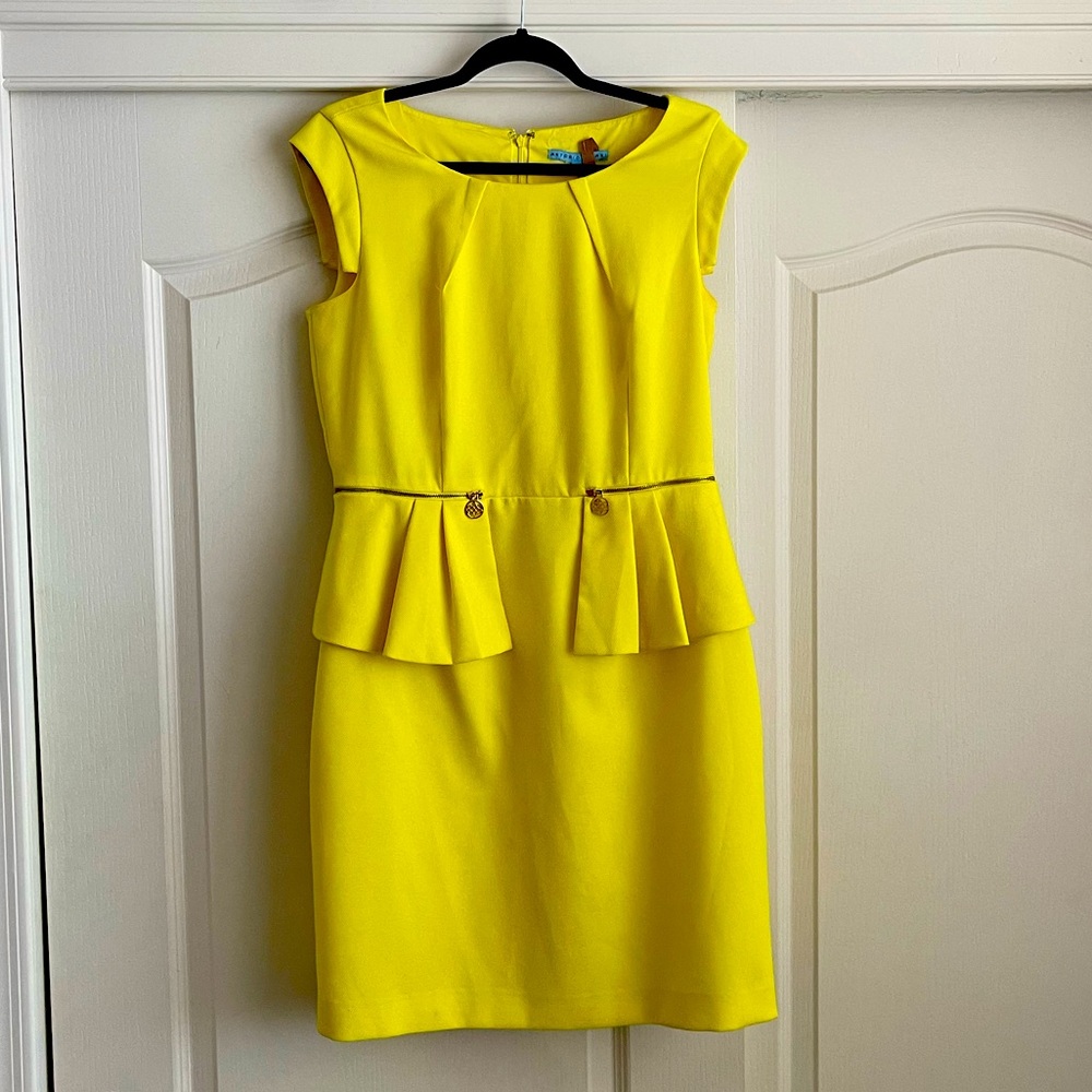 Yellow semi formal dress
